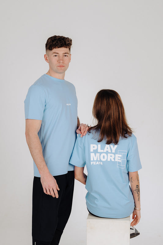 Court Essentials Tee - Sky Blue