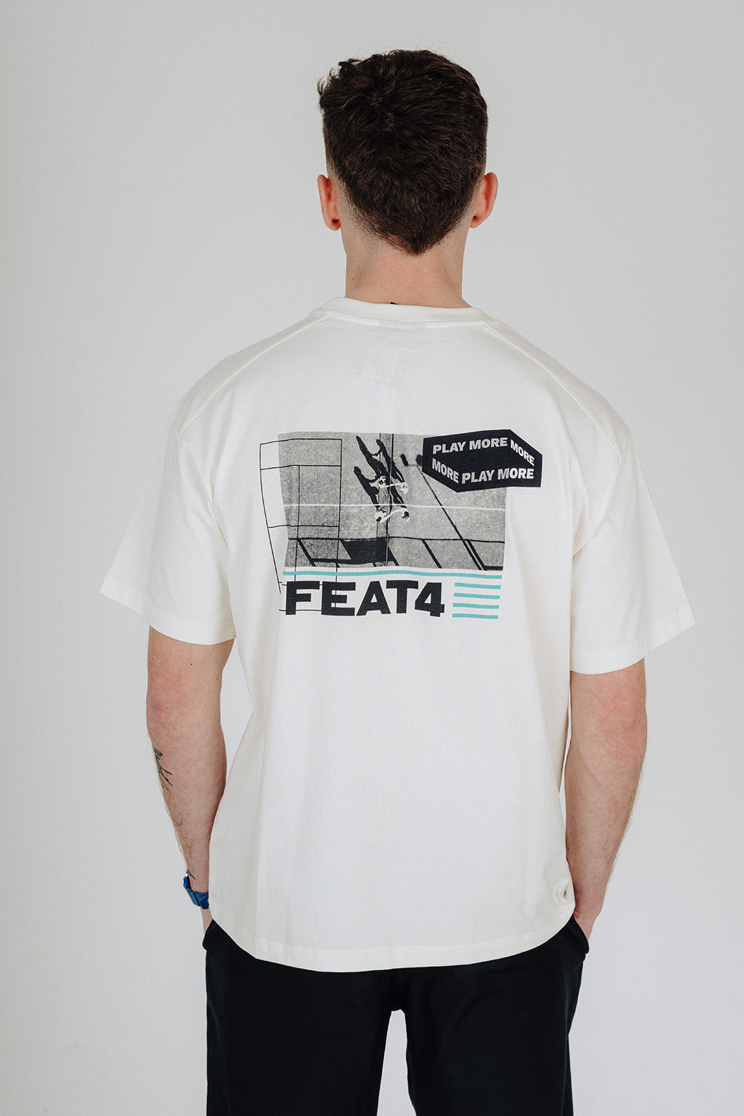 Oversized Court Tee - Off White – Feat4